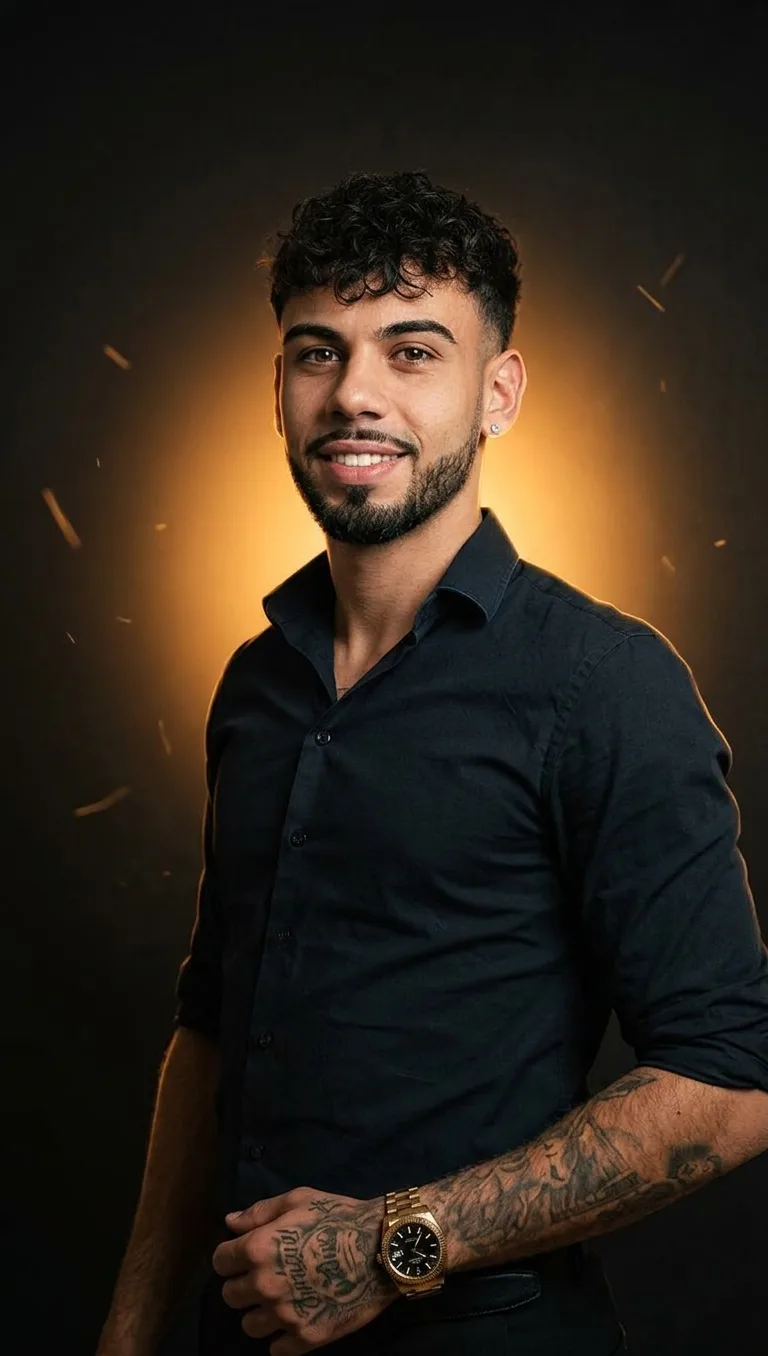 Jordi Sarabia en su estudio, listo para una videollamada.